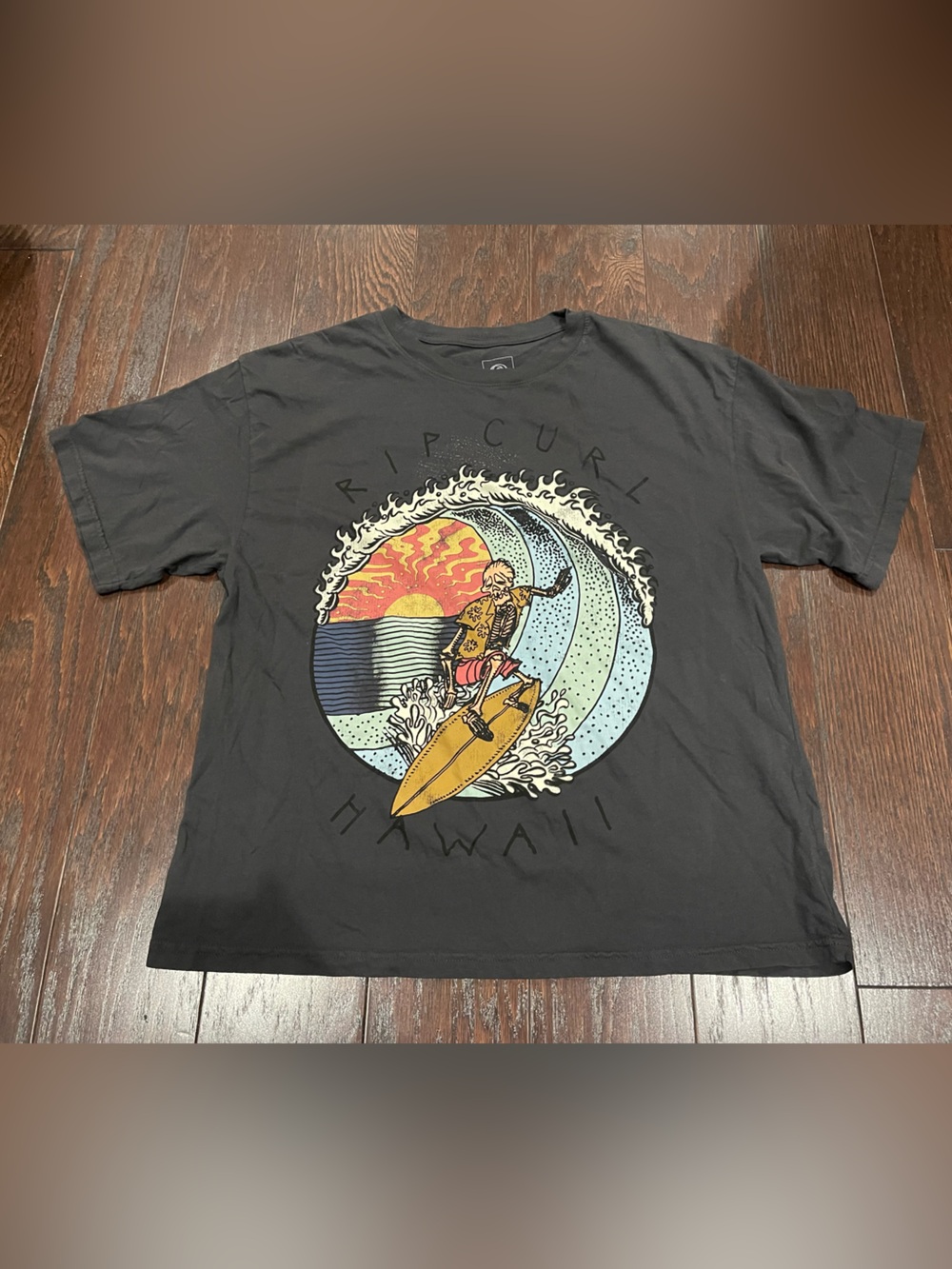 Rip Curl Shred Till Dead Black T Shirt Men Size Small NEW